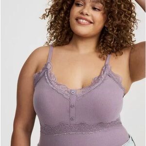 Torrid Lavender Lace Camisole